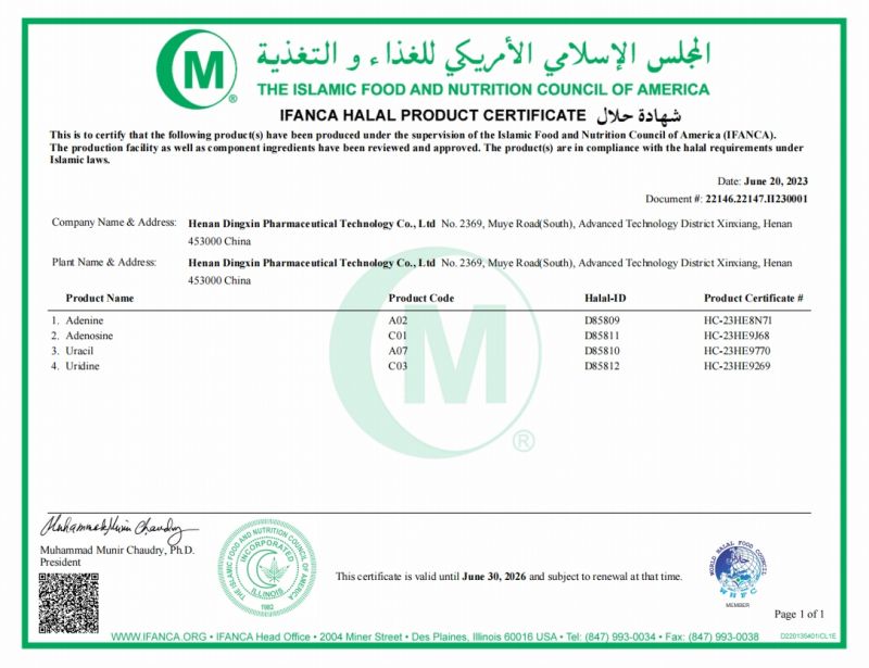 HALAL certificate